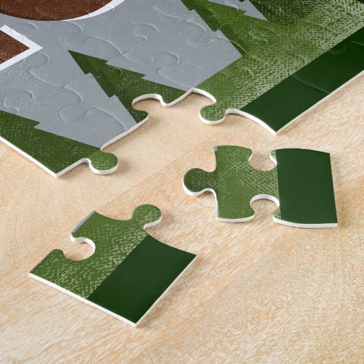 Kellogg Idaho Fun Retro Snowy Mountains Puzzle (Seite)