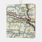 Kellogg und Wallace ID Map Keramikornament (Links)