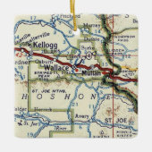 Kellogg und Wallace ID Map Keramikornament (Vorderseite)