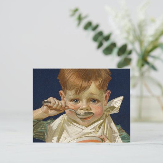 Kellogg's Kids, 1920 by J. C. Leyendecker Postkarte (Stehend Vorderseite)