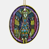 Kells Celtic Angel, Irish Christmas Ornaments Keramikornament (Rechts)