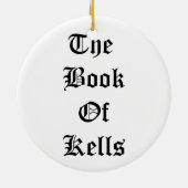 Kells Celtic Angel, Irish Christmas Ornaments Keramikornament (Hinten)