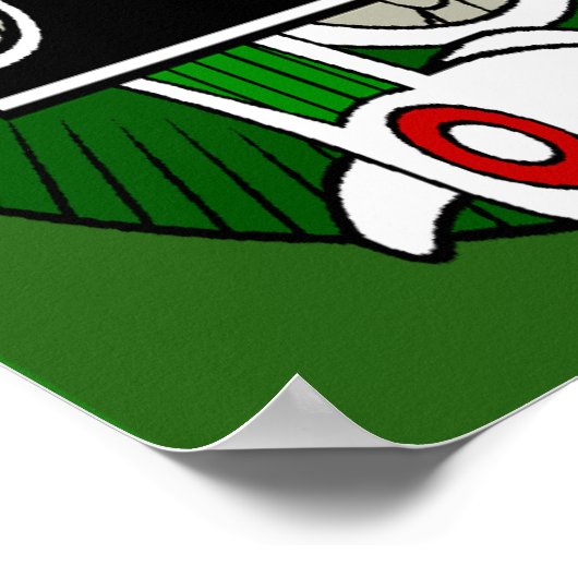 Kelly Celtic Dragon Print Poster (Ecke)