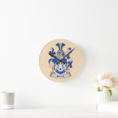 Kelly Coat of Arms Clock Runde Wanduhr (Zuhause)
