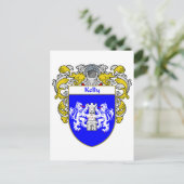 Kelly Coat of Arms (Mantled) Postkarte (Stehend Vorderseite)