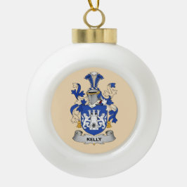Kelly Coat of Arms Ornament