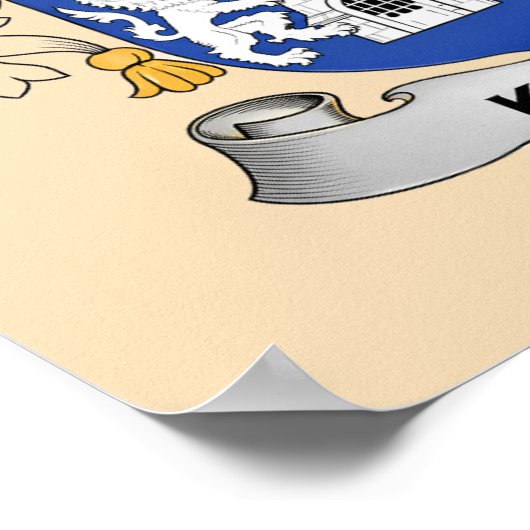 Kelly Coat of Arms Poster (Ecke)