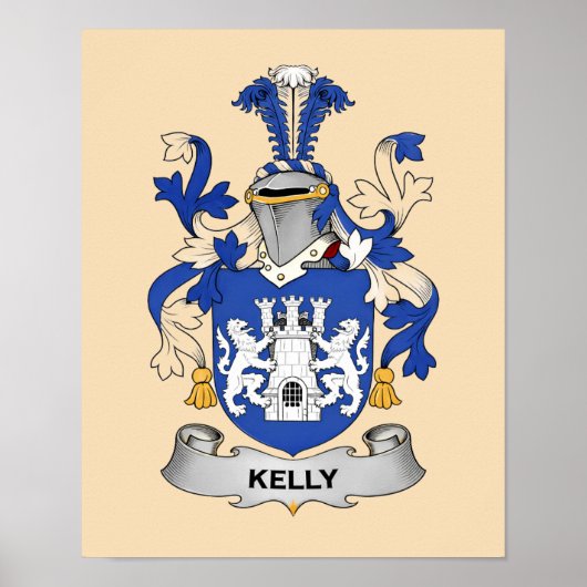 Kelly Coat of Arms Poster (Vorne)
