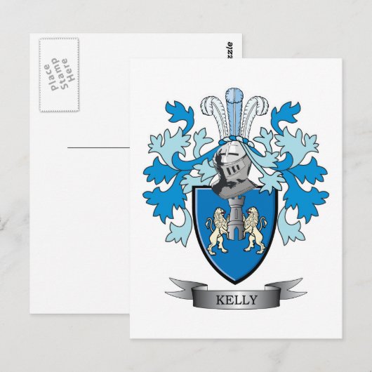 Kelly-Coat-of-Arms Postkarte (Vorne/Hinten)