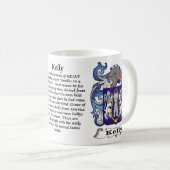 Kelly-Familien-Wappen Tasse (VorderseiteRechts)