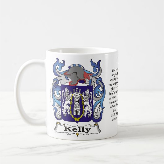 Kelly-Familien-Wappen Tasse (Links)