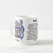 Kelly-Familienwappen auf einer Tasse (Vorderseite Links)