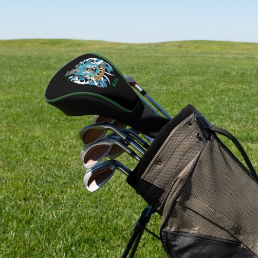 Kelly Familienwappen / Coat of Arms Golf Head Cove Headcover (In SItu)
