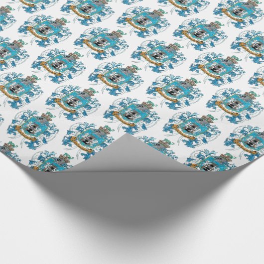 Kelly Familienwappen Coat of Arms Wrapping Paper Geschenkpapier (Ecke)