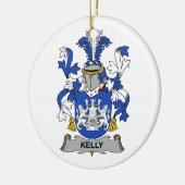 Kelly-Familienwappen Keramikornament (Links)