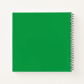 Kelly Green #06983E Spiral Notebook Notizblock (Rückseite)