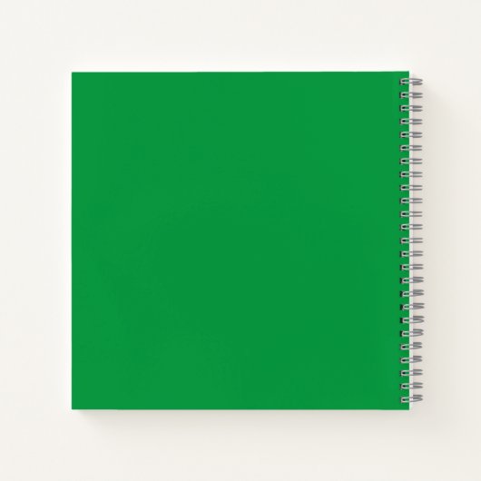 Kelly Green #06983E Spiral Notebook Notizblock (Rückseite)