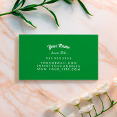Kelly Green Business Card mit benutzerdefinierter Visitenkarte