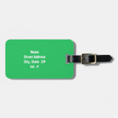 Kelly Green Cheerleader Gepäckanhänger (Vorderseite horizontal)
