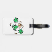 Kelly Green Cheerleader Gepäckanhänger (Rückseite horizontal)