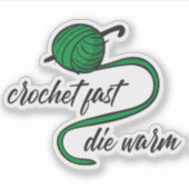 Kelly Green Crochet schnell, Die Aufkleber (Vorderseite)