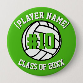 Kelly Green Custom Volleyball Player und Klasse Button