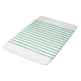 Kelly Green Decorative dünne Linien Streifen Muste Badematte