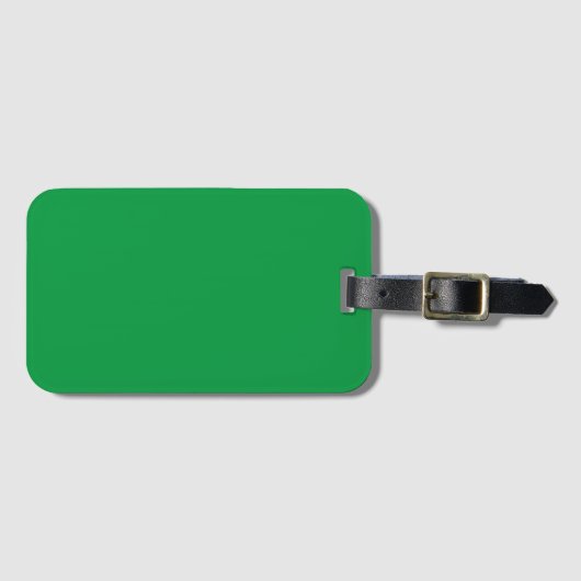 Kelly Green Farbe Gepäckanhänger (Vorderseite (Horizontal))