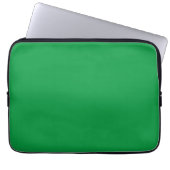 Kelly Green Farbe Laptopschutzhülle (Vorderseite)