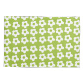 Kelly Green Floral Pillow Case Kissenbezug (Rückseite)