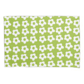 Kelly Green Floral Pillow Case Kissenbezug (Vorderseite)