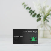 Kelly Green Frog Visitenkarte (Stehend Vorderseite)