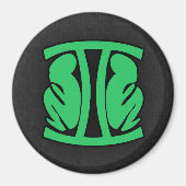 Kelly Green Gemini Magnet (Vorne)