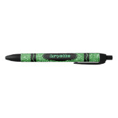 Kelly Green Glitzer Crayon Individuelle Name Push Kugelschreiber (Unterseite)