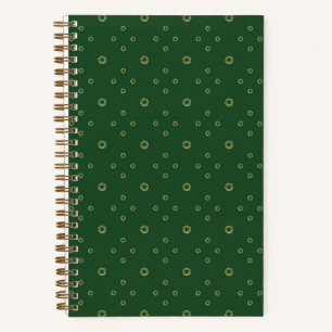 Kelly Green Golden Zinnia Sonne Notizblock