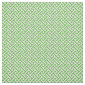 Kelly Green Griechisches Schlüsselmuster Stoff (Muster)