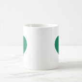 Kelly green heart coffee Tasse (Mittel)