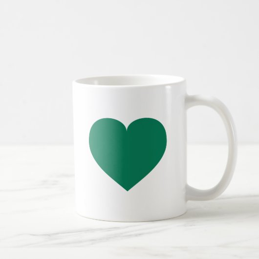 Kelly green heart coffee Tasse (Rechts)