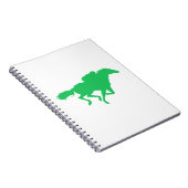 Kelly Green Horse Racing Notizblock (Rechte Seite)