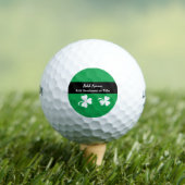 Kelly Green Kleeblatt Design White Kleeblatt A01 Golfball (Insitu T-Shirt)