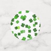 Kelly green "Kleeblatts Falling" Konfetti (Klein Vorderseite)