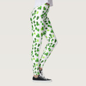 Kelly green "Kleeblatts Falling" Leggings (Rechts)