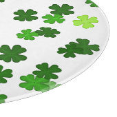 Kelly green "Kleeblatts Falling" Schneidebrett (Ecke)