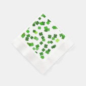 Kelly green "Kleeblatts Falling" Serviette (Ecke)