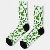 Kelly green "Kleeblatts Falling" Socken (Linkes Detail)