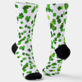Kelly green "Kleeblatts Falling" Socken (Gewinkelt)