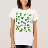 Kelly green "Kleeblatts Falling" T-Shirt (Vorderseite)