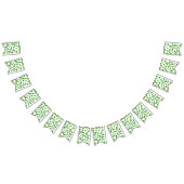 Kelly green "Kleeblatts Falling" Wimpelkette (Alle)