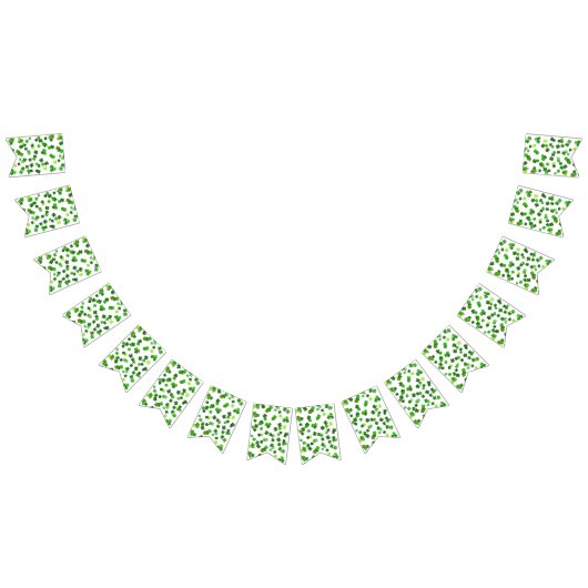 Kelly green "Kleeblatts Falling" Wimpelkette (Alle)