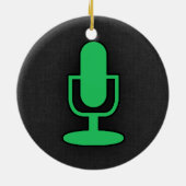 Kelly Green Microphone Keramikornament (Hinten)